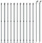 vidaXL - Gaashek - met - flens - 0,8x25 - m - zilverkleurig