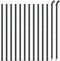 vidaXL - Gaashek - met - flens - 1,1x25 - m - antracietkleurig