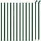 vidaXL - Gaashek - met - flens - 1,1x25 - m - groen