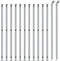 vidaXL - Gaashek - met - flens - 1,1x25 - m - zilverkleurig