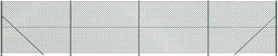 vidaXL - Gaashek - met - flens - 1,6x10 - m - groen