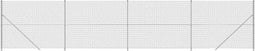 vidaXL - Gaashek - met - flens - 1,6x10 - m - zilverkleurig