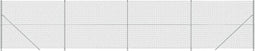 vidaXL - Gaashek - met - flens - 1,8x10 - m - zilverkleurig