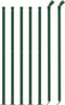 vidaXL - Gaashek - met - flens - 1x10 - m - groen