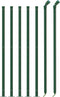 vidaXL - Gaashek - met - flens - 1x10 - m - groen
