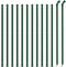 vidaXL - Gaashek - met - flens - 1x25 - m - groen