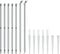 vidaXL - Gaashek - met - grondankers - 1,1x10 - m - zilverkleurig