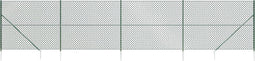 vidaXL - Gaashek - met - grondankers - 2,2x10 - m - groen