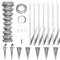 vidaXL - Gaashek - met - palen - 15x0,8 - m - gegalvaniseerd - staal