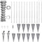 vidaXL - Gaashek - met - palen - 15x0,8 - m - gegalvaniseerd - staal