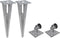 vidaXL - Gaashek - met - palen - 15x0,8 - m - gegalvaniseerd - staal
