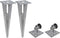 vidaXL - Gaashek - met - palen - 15x1 - m - gegalvaniseerd - staal
