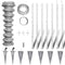vidaXL - Gaashek - met - palen - 15x1 - m - gegalvaniseerd - staal