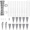 vidaXL - Gaashek - met - palen - 15x1 - m - gegalvaniseerd - staal