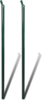 vidaXL - Gaashek - met - palen - 15x1 - m - gegalvaniseerd - staal - zilverkleurig