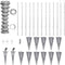 vidaXL - Gaashek - met - palen - 25x0,8 - m - gegalvaniseerd - staal