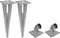 vidaXL - Gaashek - met - palen - 25x0,8 - m - gegalvaniseerd - staal