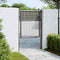 vidaXL - Gaaspoort - 100x125 - cm - gegalvaniseerd - staal - grijs