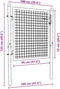 vidaXL - Gaaspoort - 100x125 - cm - gegalvaniseerd - staal - grijs