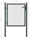 vidaXL - Gaaspoort - 100x125 - cm - gegalvaniseerd - staal - grijs