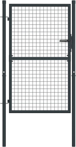 vidaXL - Gaaspoort - 100x175 - cm - gegalvaniseerd - staal - grijs