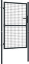 vidaXL - Gaaspoort - 100x175 - cm - gegalvaniseerd - staal - grijs
