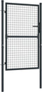 vidaXL - Gaaspoort - 100x175 - cm - gegalvaniseerd - staal - grijs