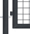vidaXL - Gaaspoort - 100x175 - cm - gegalvaniseerd - staal - grijs