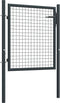 vidaXL - Gaaspoort - 100x175 - cm - gegalvaniseerd - staal - grijs