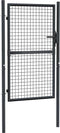 vidaXL - Gaaspoort - 100x200 - cm - gegalvaniseerd - staal - grijs