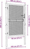 vidaXL - Gaaspoort - 100x200 - cm - gegalvaniseerd - staal - grijs