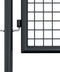 vidaXL - Gaaspoort - 100x200 - cm - gegalvaniseerd - staal - grijs