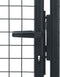 vidaXL - Gaaspoort - 100x200 - cm - gegalvaniseerd - staal - grijs