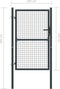 vidaXL - Gaaspoort - 100x200 - cm - gegalvaniseerd - staal - grijs