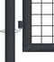 vidaXL - Gaaspoort - 100x200 - cm - gegalvaniseerd - staal - grijs