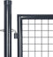 vidaXL - Gaaspoort - 289x200 - cm - gegalvaniseerd - staal - grijs