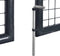 vidaXL - Gaaspoort - 289x200 - cm - gegalvaniseerd - staal - grijs