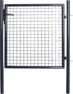 vidaXL - Gaaspoort - 85,5x100 - cm - gegalvaniseerd - staal - grijs