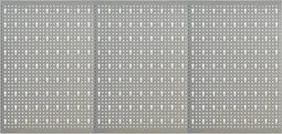 vidaXL - Gaatjespaneel - wandgemonteerd - 3 - st - 40x58 - cm - staal