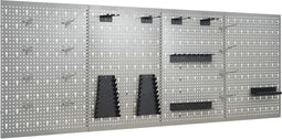 vidaXL - Gaatjespaneel - wandgemonteerd - 4 - st - 40x58 - cm - staal