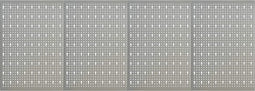 vidaXL - Gaatjespanelen - wandgemonteerd - 4 - st - 40x58 - cm - staal