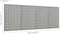 vidaXL - Gaatjespanelen - wandgemonteerd - 4 - st - 40x58 - cm - staal