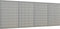 vidaXL - Gaatjespanelen - wandgemonteerd - 4 - st - 40x58 - cm - staal