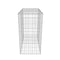 vidaXL - Gabion - mand - 100x50x100 - cm - gegalvaniseerd - staal