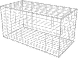 vidaXL - Gabion - mand - 100x50x50 - cm - gegalvaniseerd - staal