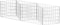 vidaXL - Gabion - mand - 120x30x50 - cm - gegalvaniseerd - staal