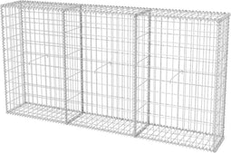 vidaXL - Gabion - mand - 200x30x100 - cm - gegalvaniseerd - staal