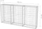 vidaXL - Gabion - mand - 200x30x100 - cm - gegalvaniseerd - staal