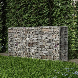 vidaXL - Gabion - mand - 200x50x100 - cm - gegalvaniseerd - staal