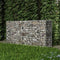 vidaXL - Gabion - mand - 200x50x100 - cm - gegalvaniseerd - staal